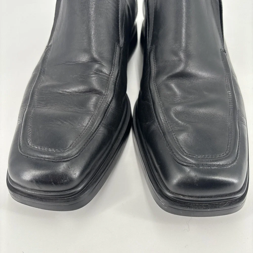 Donald J Pliner Loafers Black Leather Dress Shoes Slip On Men's Size 10M